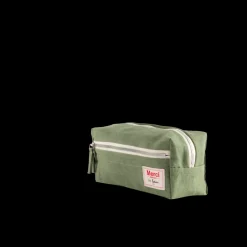 200 LINTEX Trousses De Toilette|Accessoires De Beauté-Trousse de toilette en lin lavé - Vert d'Anduze