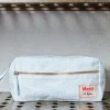 200 LINTEX Trousses De Toilette|Accessoires De Beauté-Trousse de toilette en lin lavé - Rayures Chemise Bleu Tyrrhénien