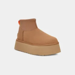 Femme UGG Bottes-- Bottes Classic Mini Dipper - Chestnut