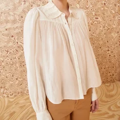 Femme Ulla Johnson Chemises-- Blouse Rowan - Blanc