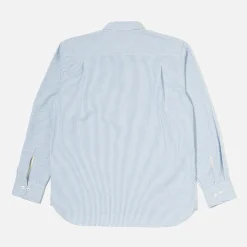 Homme Universal Works Chemises-- Chemise Poche Carrée - Marine