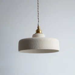 1546 ENAMOURA Lampes-Ursule en grès chamotté - Ivoire