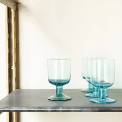 521 BITOSSI Verres À Vin-Verre à vin Bloom - Turquoise