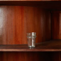 1108 SALAHEDDIN Verres À Eau-Verre annelé en verre soufflé - Transparent