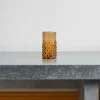 1108 SALAHEDDIN Verres À Eau-Verre Bulles en verre soufflé - Ambre