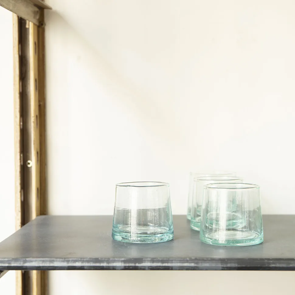 1286 HOUSEHOLD HARDWARE Verres À Eau-Verre conique en verre soufflé