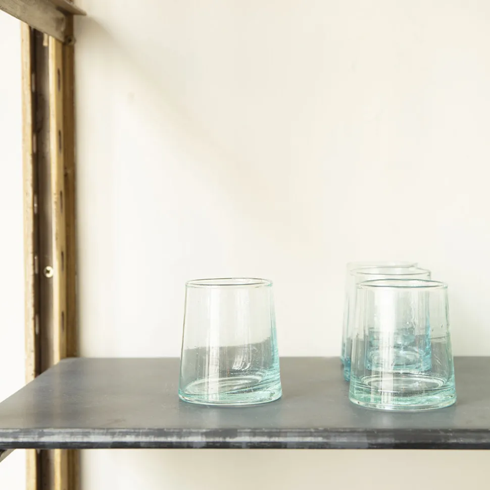 1286 HOUSEHOLD HARDWARE Verres À Eau-Verre conique en verre soufflé
