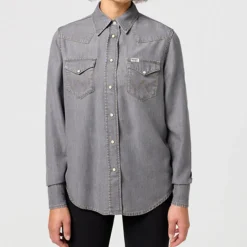 Femme WRANGLER Chemises-- Chemise Regular - Gris