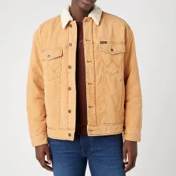 Femme Wrangler Vestes-- Veste en Jean - Camel